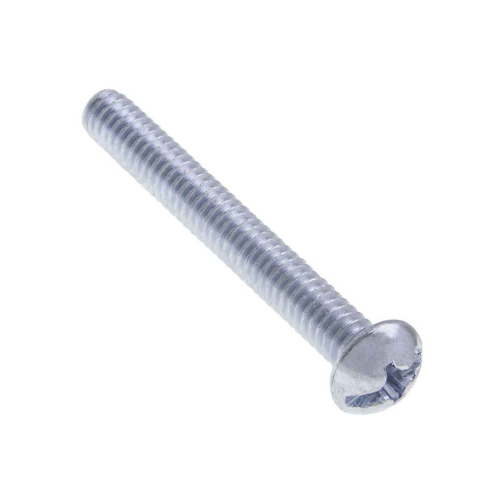 Metallics JRM110 1/4-20 x 1-3/4 in. Round Head Combo Machine Screws - Steel Zinc - 100qty