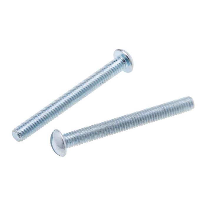 Metallics JRM72SLT 3/8-16 x 1-1/4 in. Round Head Slotted Machine Screws - Steel Zinc - 100qty