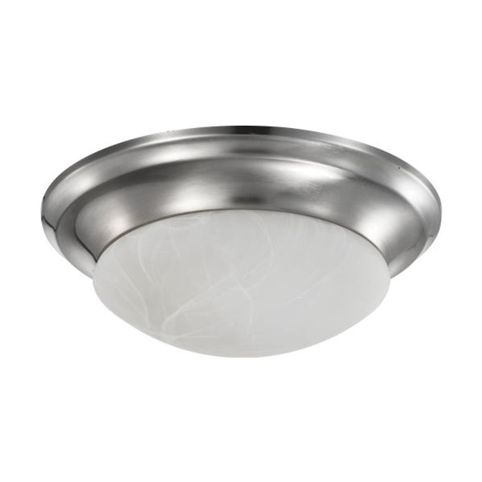 NUVO Lighting NUV-62-1563 19 Watt - 11 inch - LED Twist & Lock Flush Mount Fixture - Dimmable - Brushed Nickel - Frosted Glass