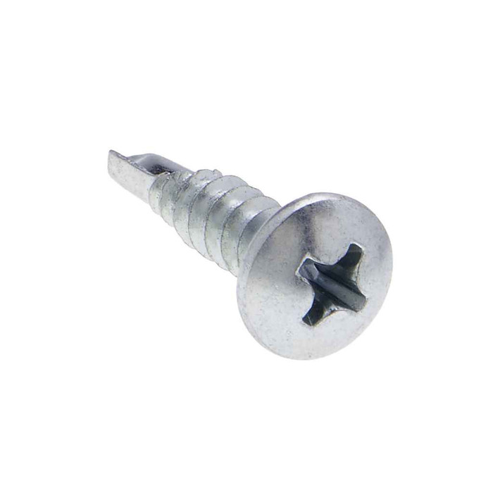 Metallics JTEK4P 10 x 1/2 in. Pan Head Phillips Self-Drilling & Tapping Screws - #2 Drill Point - Steel Zinc - 100qty