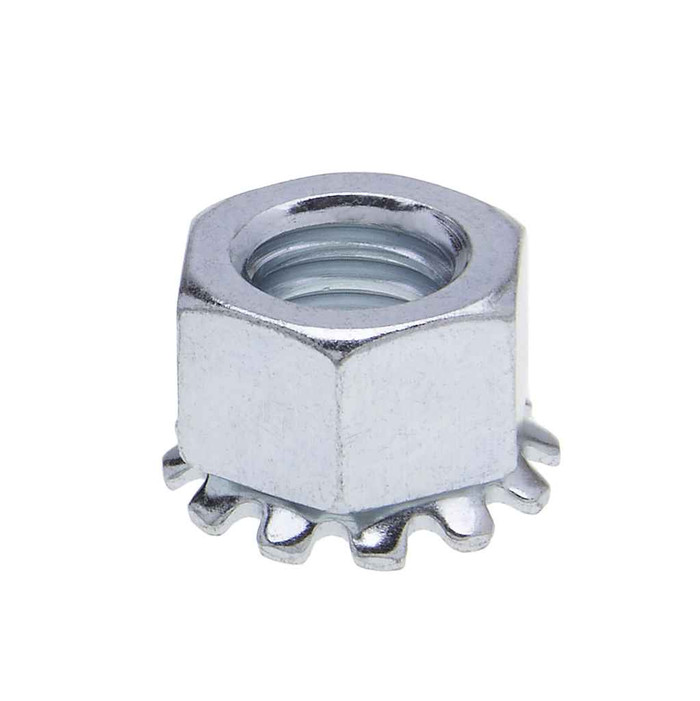 Metallics JTLN7 Nuts 3/8-16 Hx Keps Locknut St-zn (Jar 100)