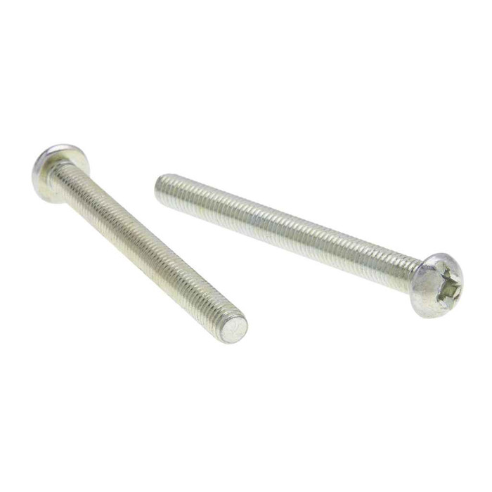 Metallics JTRM102 1/4-20 x 1-1/4 in. Round Head Tri-Drive Machine Screws - Steel Zinc - 100qty