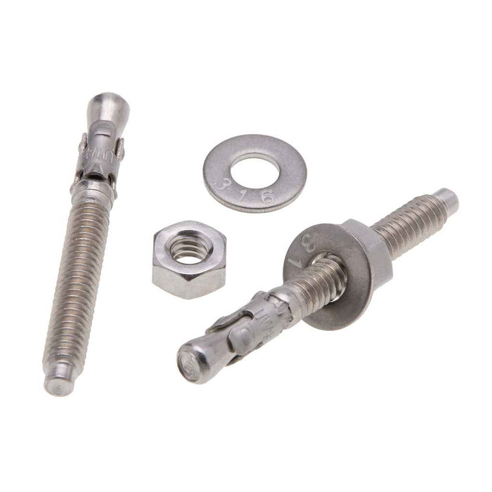 Metallics JTS1024SSD Anchors 500 1/4 x 2-1/4 Wdg SS (Jar 100)
