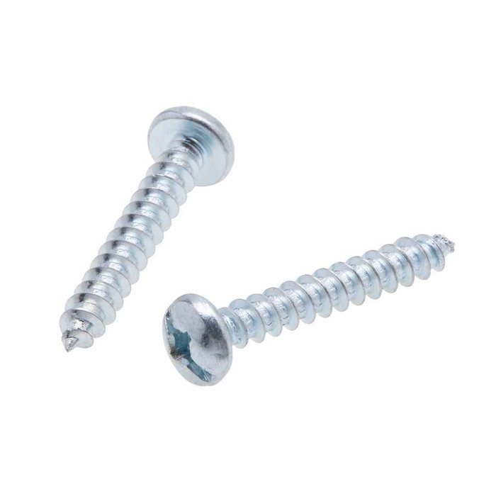 Metallics JTTS23 8 x 1-1/2 in. Pan Head Tri-Drive Tapping Screws - Steel Zinc - 100qty
