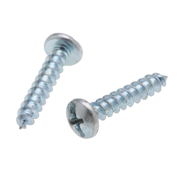 Metallics JTS82 12 x 2-1/2 in. Pan Head Combo Sharp Point Tapping Screws - Steel Zinc - 100qty