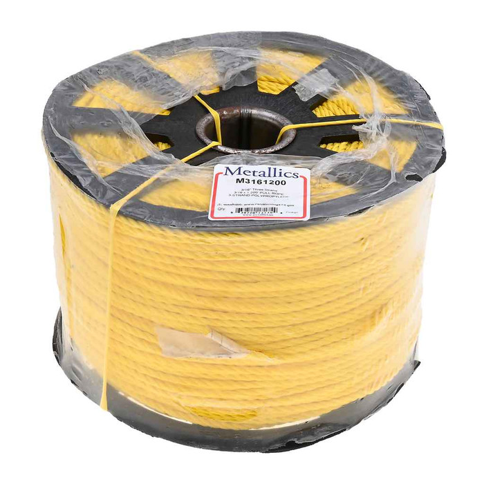 Metallics M3161200 Rope 3/16 x 1,200' Pull Rope 3-Stra