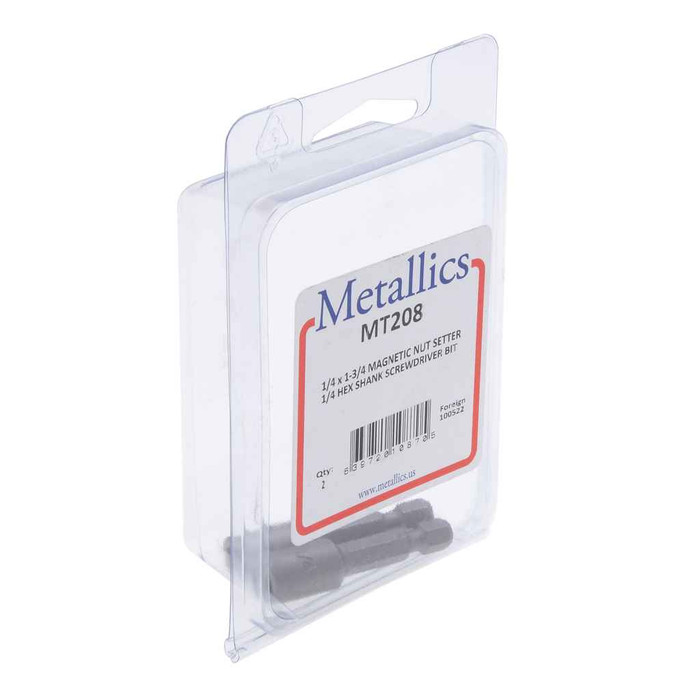 Metallics M16B Magnetic Bit Holder 1/4" 6" (1pc)