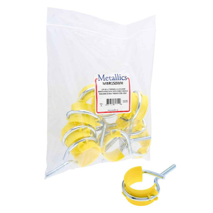 Metallics MBR150WH Bridle Ring 1-1/2 MS &Saddle S (10 pcs)