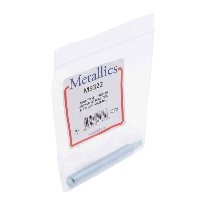 Metallics M9322 Anchors Hollow setting tool solid (Bag 1)