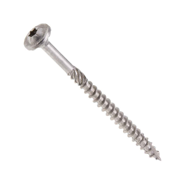 Metallics MGRK4SS 5/16x4 Round Washer Head Star Drive Rugged Structural Wood Screws - T-30 305 Stainless Steel RSS™ - 100qty