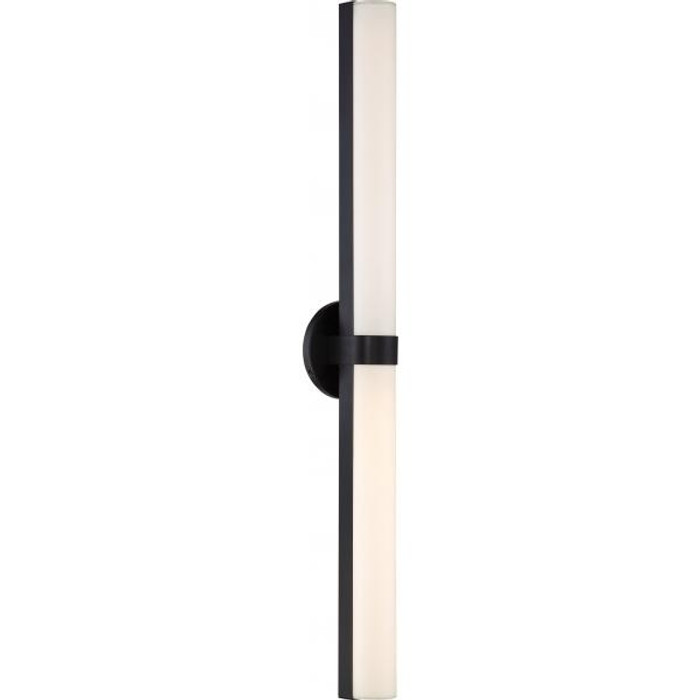 NUVO Lighting NUV-62-744 Bond - Double LED Vanity - 37.38 inches - White Acrylic Lens - Aged Bronze Finish