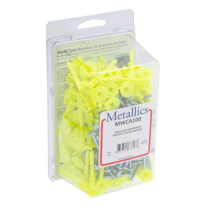 Metallics MWCA50 Anchors Wallclaw Hmmr-In Dw Ancr NyKit (Clam 50)