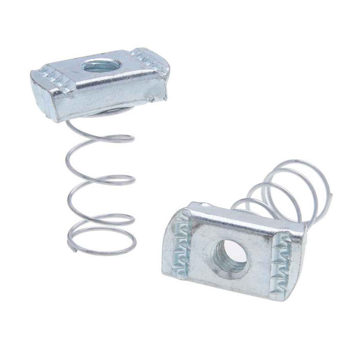 Metallics MSNR1213D Nuts 1/2-13 Spring Nut St-zn Ma (Box 100)