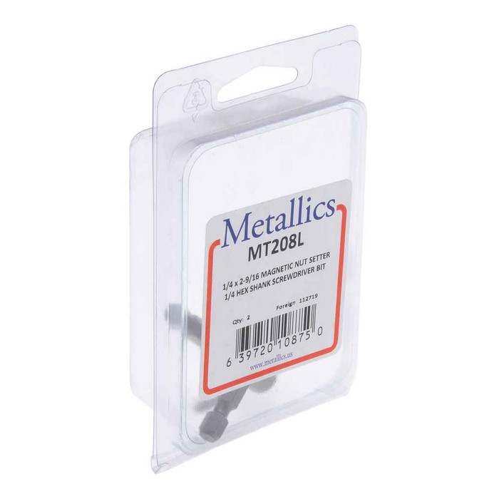 Metallics MT208LB Magnetic Nut Setters 1/4" 2-9/16" (1pc)
