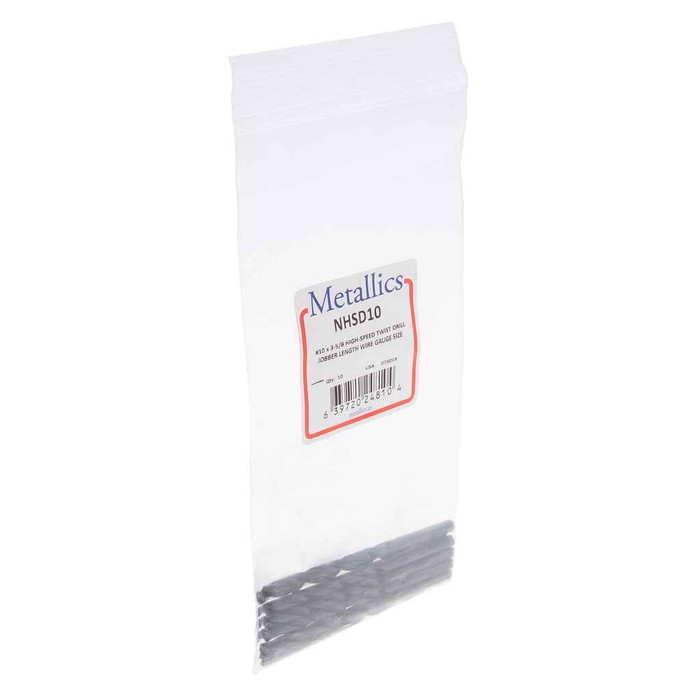 Metallics NHSD10 High-Speed Twist Drill 10 3-5/8" (10pcs)