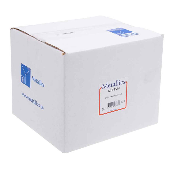 Metallics N1635M Nuts 1/4-20 Hx Nut St-zn (Box 5000)