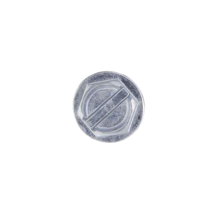 Metallics QK19M 8 x 2 in. 1/4 Hex Head Slotted Sharp Point Self-Piercing & Tapping Screws - Steel Zinc - 1000qty