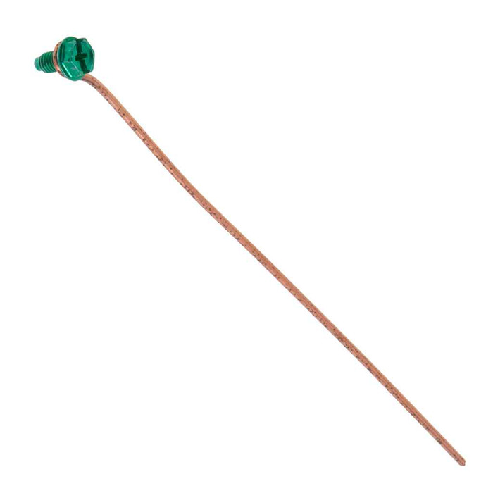 Metallics PT40B Ground Pigtail 7" #12 Solid Bare Copper (Box 100)