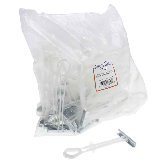 Metallics NT316 Anchors 3/16 (10-24) Strap-Tog Ancr St (Bag 50)