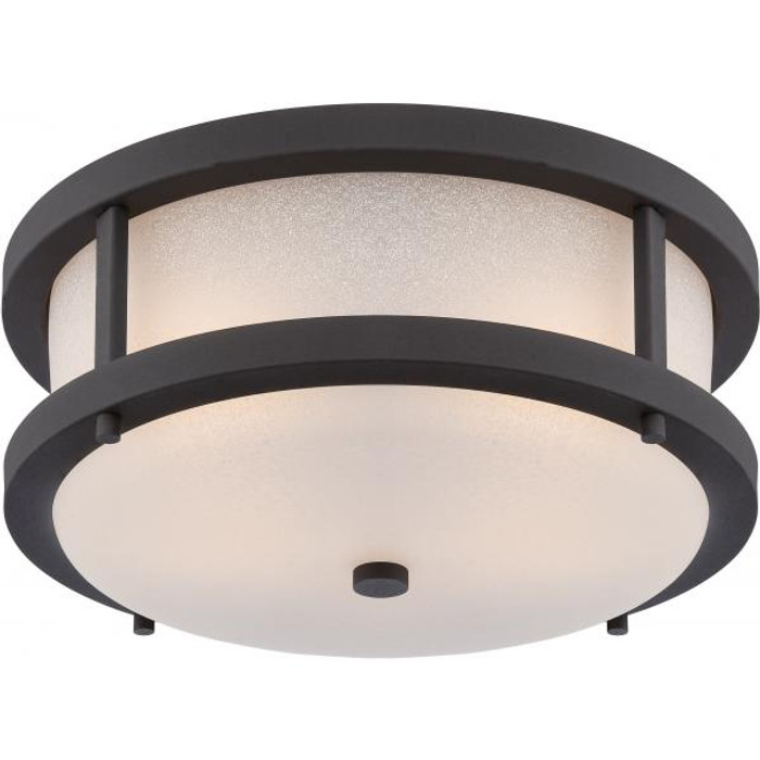 NUVO Lighting NUV-62-653 Willis - LED Outdoor Flush Fixture with Antique White Glass