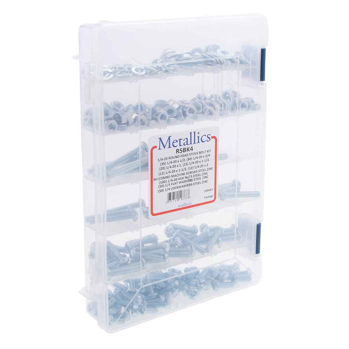 Metallics RSBK4 Screws 1/4-20 Rh Cd StvBlt Kit St- (Trey 1)