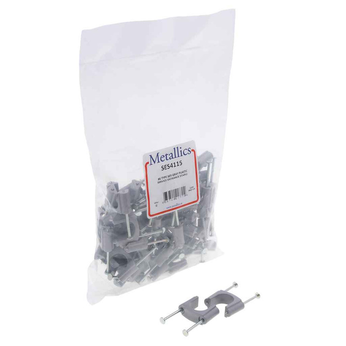 Metallics SES4612 Staples 4/0 Svc Entry Stpl Plastic (Bag 25)