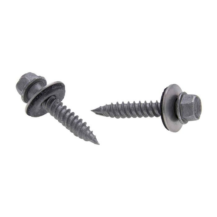 Metallics TGW9151M 9-15 x 1 in. 1/4 Hex Head Metal to Wood Screws with Washer - All-Weather - 1000qty