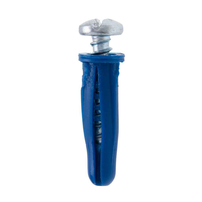 Metallics WAKJ14HB Anchors 1/4 Blu Plas Wall Ancr Kit, 10 (Jar 200)