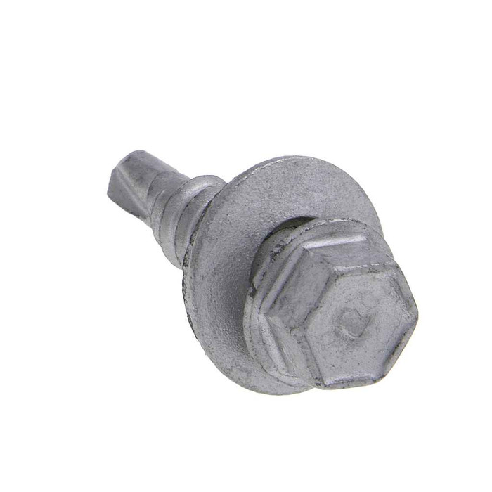 Metallics TXW12114 12-14 x 1-1/4 in. 5/16 Hex Head Self-Drilling Screws with Bonded Sealing Washer - #3 Drill Point - All-Weather - 100qty