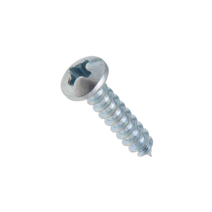 Metallics TSP83M 12 x 1 in. Pan Head Phillips Sharp Point Tapping Screws - Steel Zinc - 1000qty