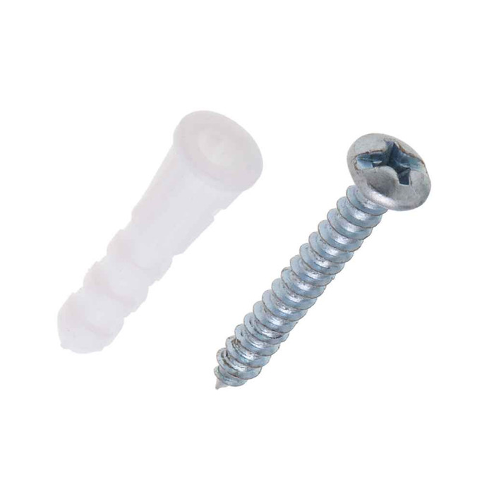 Metallics WAKJ7 Anchors 3/16 Wht Plas Wall Ancr Kit, 6 (Jar 200)