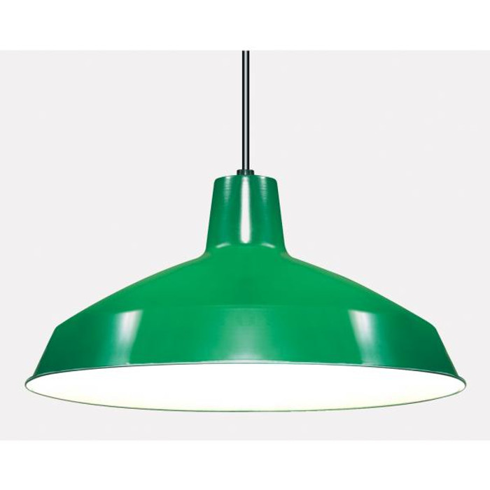 NUVO Lighting NUV-SF76-660 1 Light - 16" - Pendant - Warehouse Shade - Green Finish