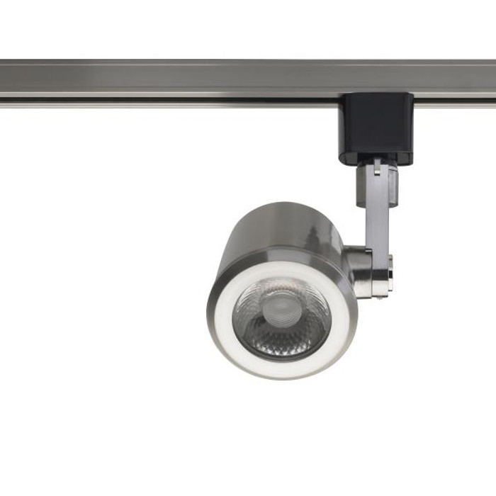 NUVO Lighting NUV-TH455 1 Light - LED - 12W Track Head - Taper Back - Brushed Nickel - 24 Deg. Beam