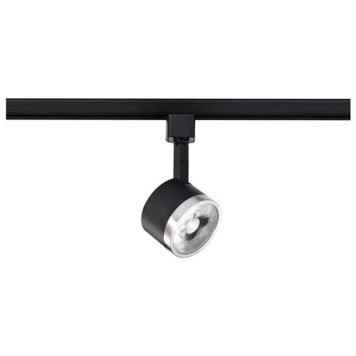 NUVO Lighting NUV-TH636 12 Watt LED Track Head - Round - 3000K - Matte Black and Brushed Nickel Finish