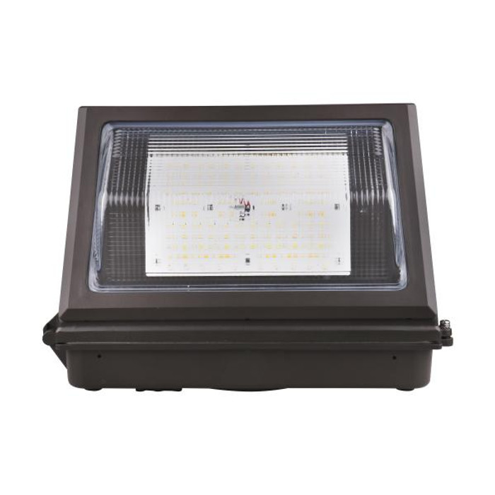 NUVO Lighting NUV-65-761 CCT and Wattage Adjustable LED Cutoff Wall Pack - Integrated Bypassable Photocell - CCT Selectable from 3000, 4000 or 5000K - Wattage Selectable from 80, 100, or 120 Watt - 120-277 Volt