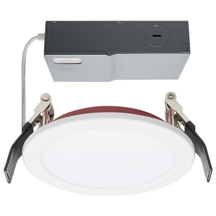 Satco Lighting SAT-S11868 10 Watt LED - Fire Rated 4 Inch - Direct Wire Downlight - Round Shape - White Finish - CCT Selectable - 120-277 Volts - Dimmable