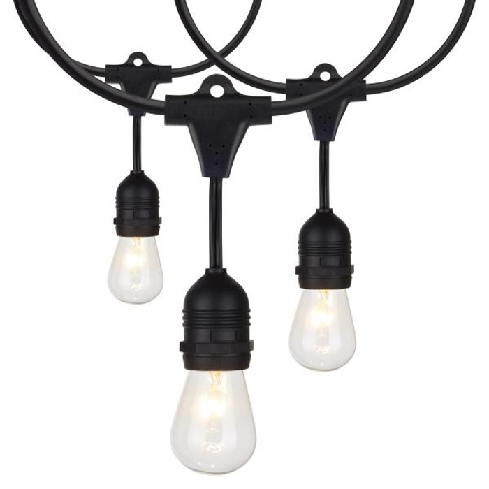 Satco Lighting SAT-S8035 24Ft - Incandescent String Light - Includes 12-S14 bulbs - 120 Volts