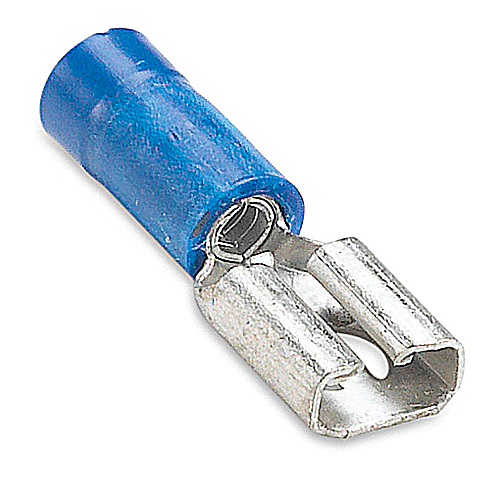 Thomas & Betts Stakon Female Disconnect Terminal 16-14 AWG 250 Series Insulated Vinyl, 100 Pack