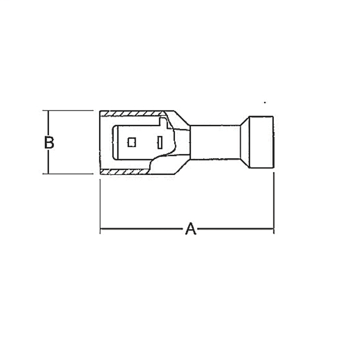Thomas & Betts 18RA-251T T&B 18RA-251T 22-18 INS MALE