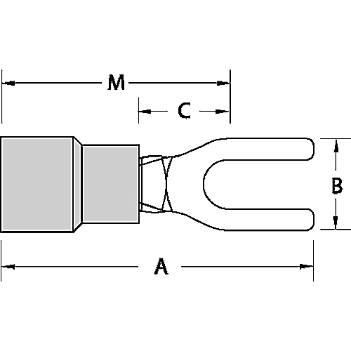 Thomas & Betts 18RA-6FX Fork Terminal