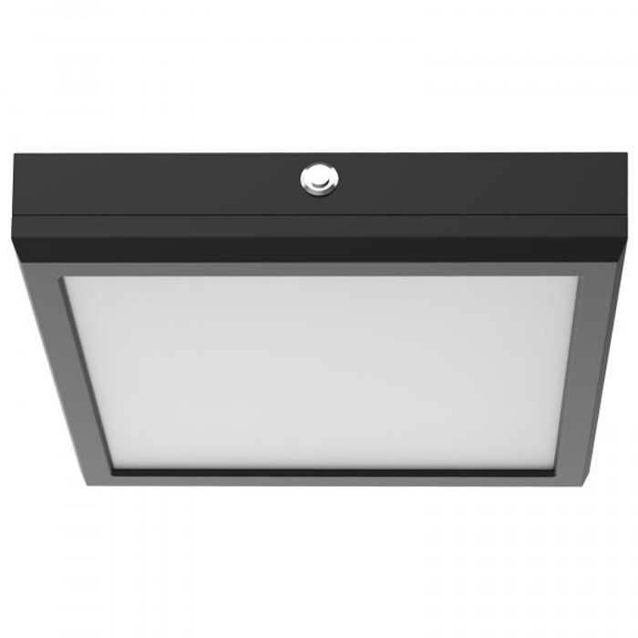 NUVO Lighting NUV-62-1725-EM Blink Pro - EM Battery Backup - 9 Inch - Square Shape - Black Finish