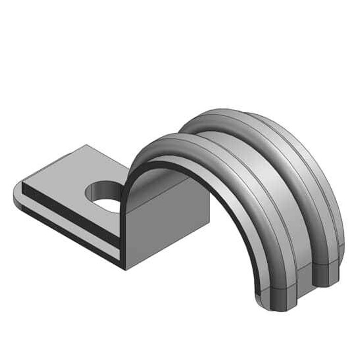 Thomas & Betts 4160-TB 3/4IN PIPE STRAP 1HOLE STL EMT