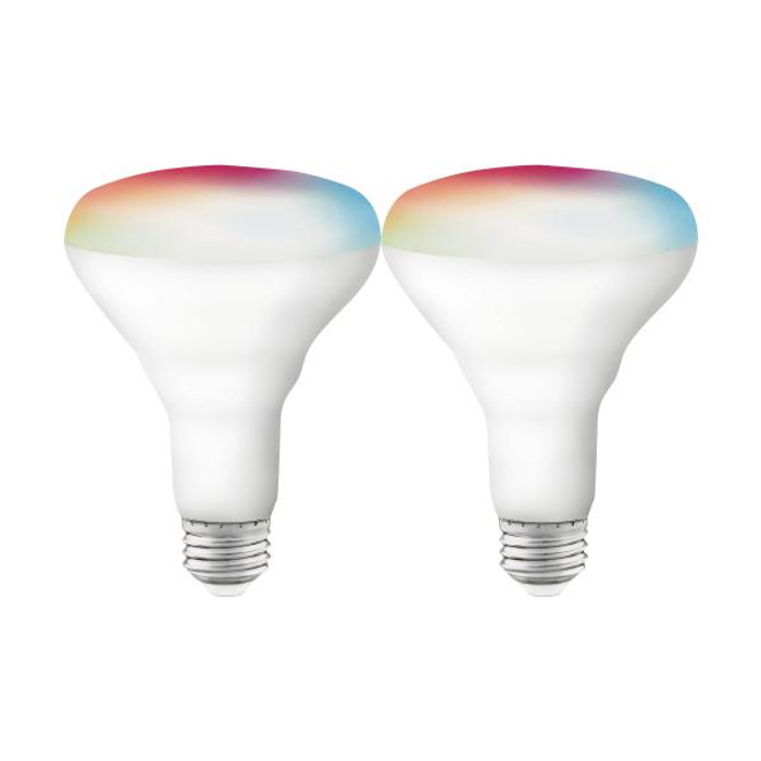 Satco Lighting SAT-S11256 9.5 Watt - BR30 LED - RGB & Tunable White - Starfish IOT - 120 Volt - 800 Lumens - 2-pack