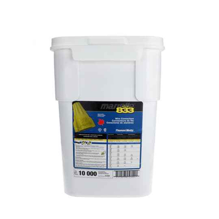 Thomas & Betts 833BK WIRE CONN WING YEL No22-No8 10000PK