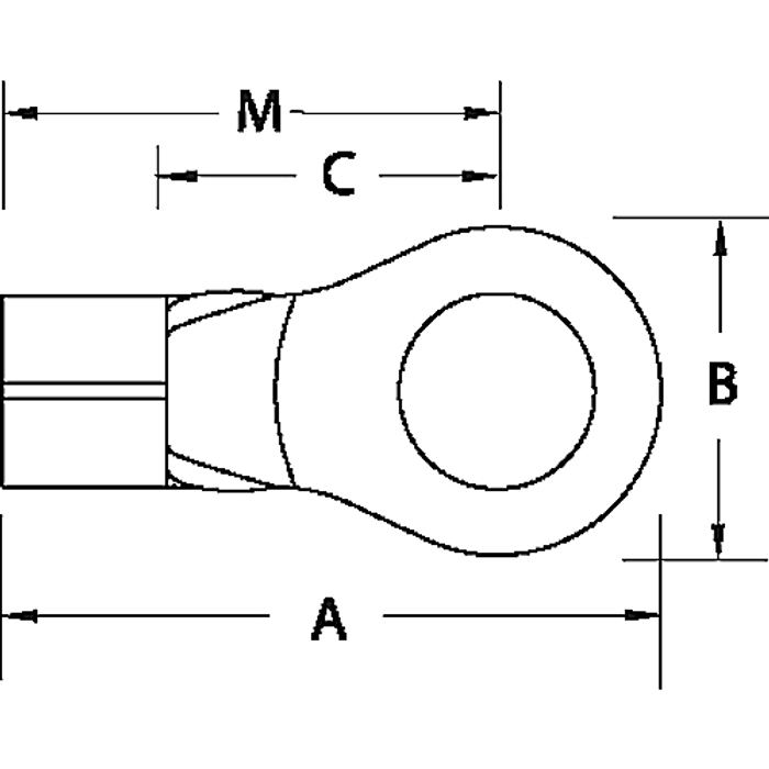 Thomas & Betts B14-6 Ring Terminal