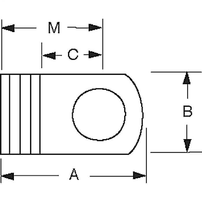 Thomas & Betts C10-8A Flag Terminal