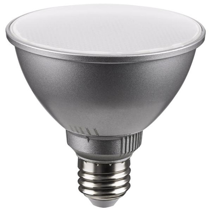 Satco Lighting SAT-S11583 11 Watt PAR30SN LED - Medium Base - Silver Finish - CCT Selectable - 120 Volt - 40 Degree Beam Angle Satco Lighting SAT-S11583 11 Watt PAR30SN LED - Medium Base - Silver Finish - CCT Selectable - 120 Volt - 40 Degree Beam Angle