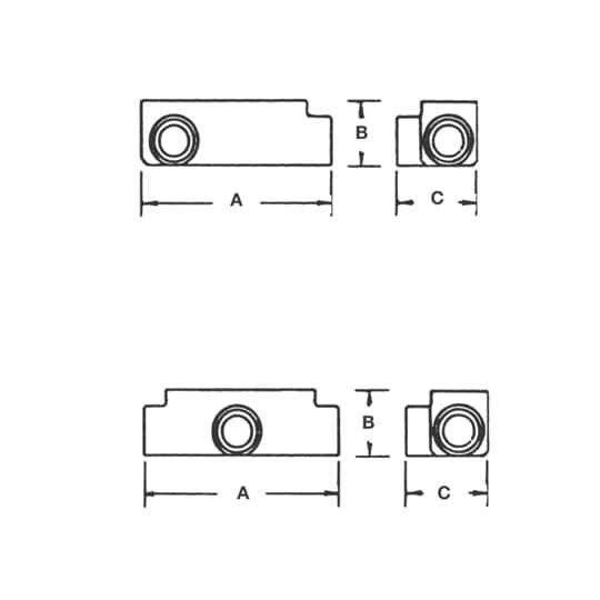 Thomas & Betts CILRL-2 CONDUIT BODY EMT/RIGID 2 LL-LR