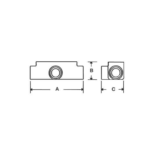 Thomas & Betts CITA-1 CONDUIT BODY EMT/RIGID 1 T
