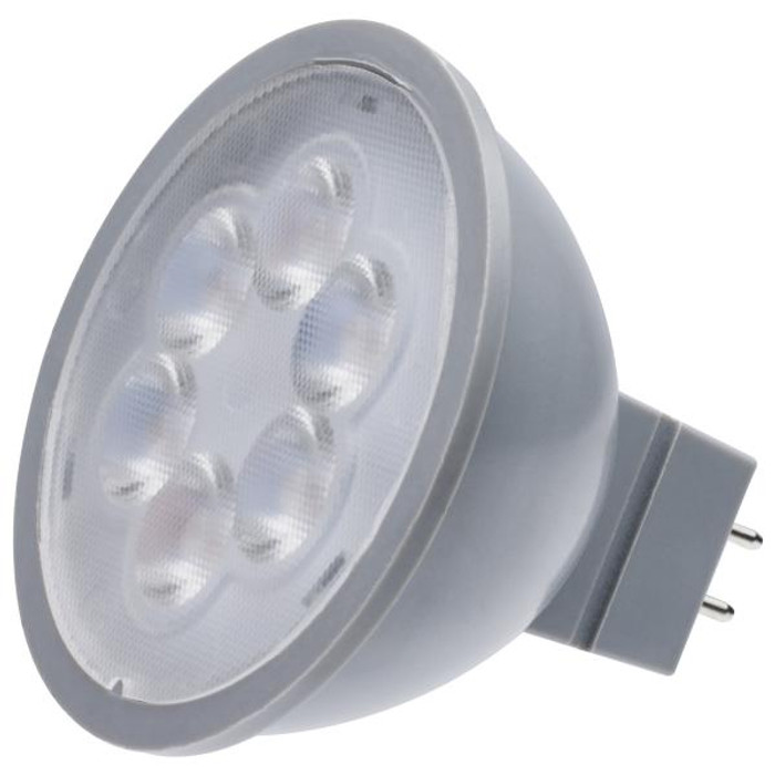 Satco Lighting SAT-S11390 4.5 Watt MR16 LED - Silver Finish - 5000K - GU5.3 Base - 360 Lumens - 12 Volt